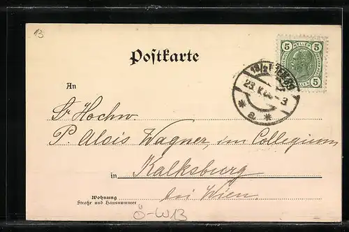 AK Wien-Hierzing, Pfarrkirche Maria Hietzing mit dem Hochaltar