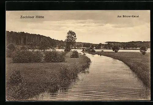 AK Zechlinerhütte, Partie am Bikow-Kanal