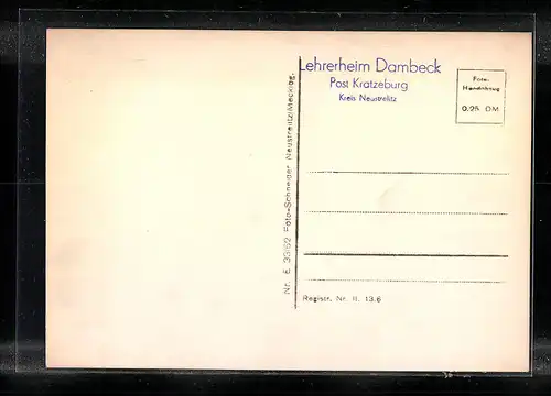 AK Dambeck, Lehrerheim