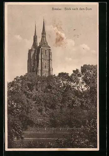 AK Breslau, Blick nach dem Dom