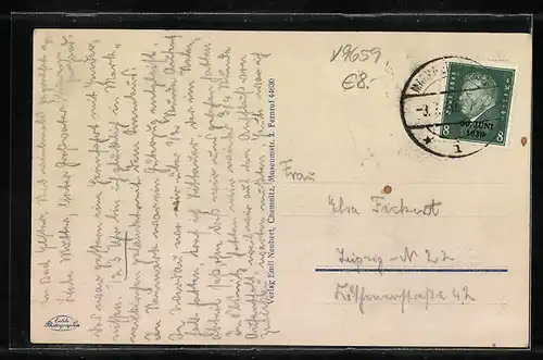 AK Markneukirchen i. Vogtld., Sicht auf den Ort vom Flugzeug aus