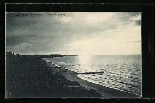 AK Rauschen, Abendstimmung am Meer