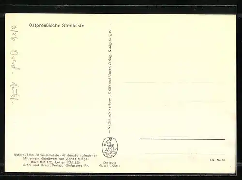 AK Königsberg i. Pr., Ostpreussische Steilküste