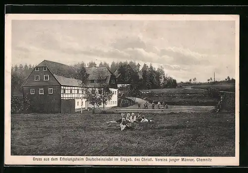 AK Deutscheinsiedel im Erzgeb., Erholungsheim des Christl. Vereins junger Männer