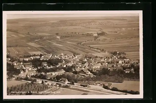 AK Hermaringen a. Brenz, Fliegeraufnahme vom Ort