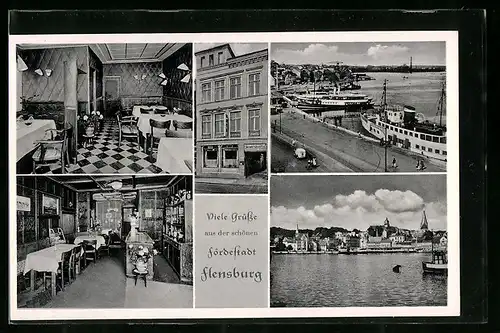 AK Flensburg, Zoega`s Gasthof Pension u. Restaurant