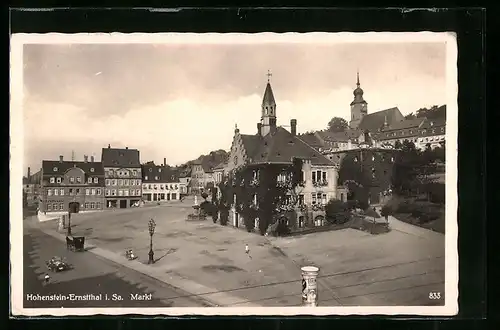 AK Hohenstein-Ernstthal i. Sa., Partie am Markt