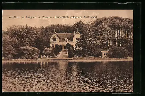 AK Nübel, Waldlust am Langsee, Romantisch gelegener Ausflugsort