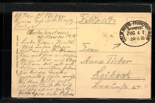 AK Gerolstein, Teilansicht mit Kirche