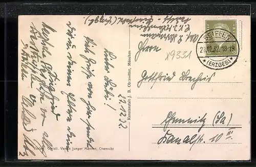 AK Deutscheinsiedel im Erzgebirge, Landheim des Christlichen Vereins Junger Männer