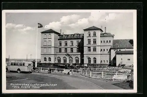 AK Cuxhaven-Duhnen, Ove Ovens-Haus mit Park