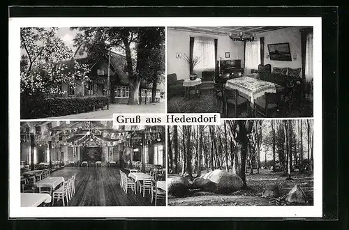 AK Hedendorf, Gasthaus zur Eiche, Inh.: Johs. Dammann