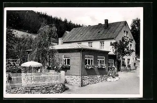 AK Grossrückerswalde /Erzgeb., Gasthaus Schindelbachmühle