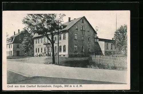 AK Reitzenhain /Erzgeb., Gasthof Reitzenhain