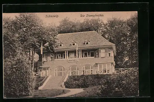 AK Schleswig, Gasthaus Stampfmühle