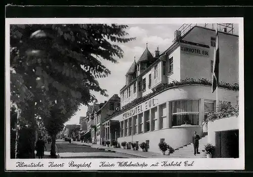 AK Rengsdorf, Kaiser Wilhelmstrasse mit Kurhotel Eul