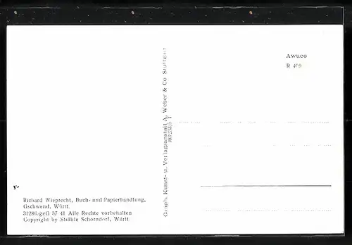 AK Gschwend, Fliegeraufnahme des Luftkurortes