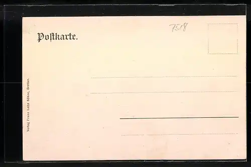 AK Bretten, Strassenpartie mit Rathaus