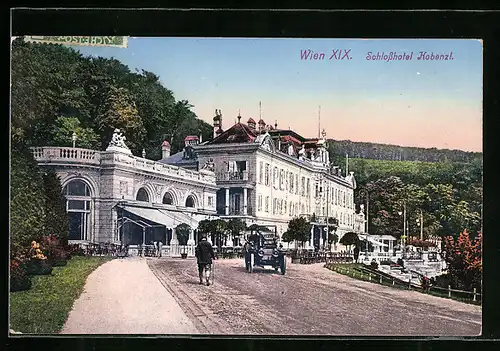 AK Wien, Schlosshotel Kobenzl von der Strasse gesehen