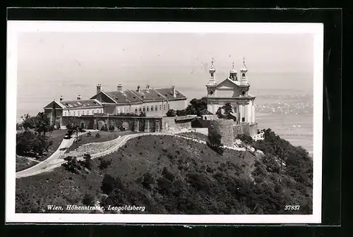 AK Wien, Höhenstrasse mit Leopoldsberg