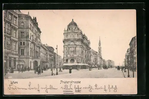 AK Wien, Partie an der Praterstrasse