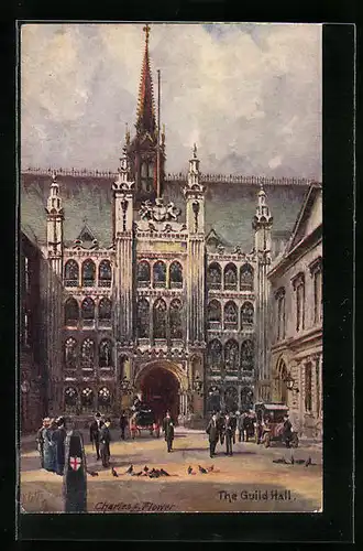 Künstler-AK Charles F. Flower: London, The Guild Hall