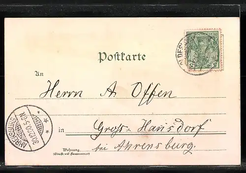 Lithographie Bad Oldesloe, Restaurant u. Soolbad, Kurhaus, Salzteich