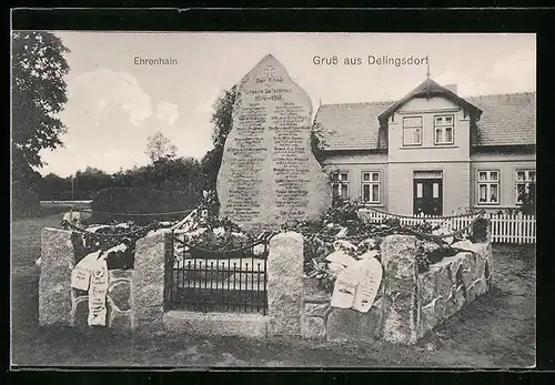 AK Delingsdorf, Ehrenhain