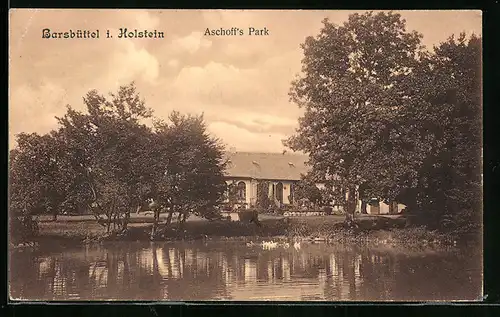 AK Barsbüttel i. Holstein., Schwanenteich in Aschoff`s Park