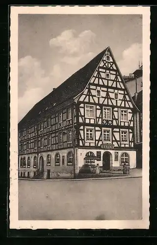 AK Sigmaringen, Gasthof Bären in der Strassenansicht