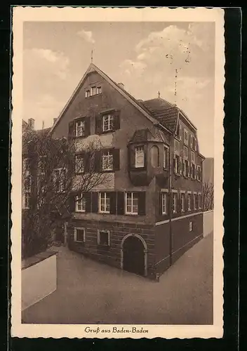 AK Baden-Baden, Hotel-Pension Haus Oehm