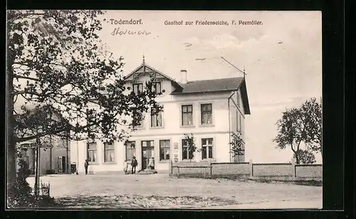 AK Todendorf, Gasthof zur Friedenseiche von F. Peemöller