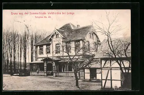 AK Lemgo, Gasthaus Sommerfrische Waldfrieden