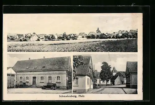 AK Schmalenberg /Pfalz, Gasthaus Wagner, Panorama, Strassenpartie