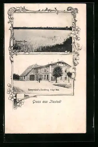 AK Itzstedt, Gasthaus zum Sandkrug, Itzstedter See