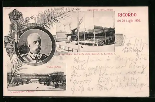 AK Milano, Palestra Ginnastica, Villa Rèale, S.M. Umberto von Italien