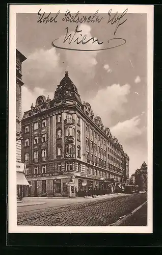 AK Wien, Hotel Sächsischer Hof, Taborstrasse 46 a