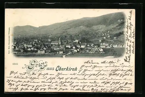 AK Oberkirch, Totalansicht des Ortes