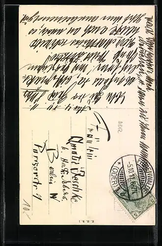 AK Bad Freienwalde, Totalansicht des Bismarcksturm