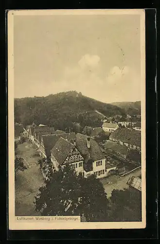 AK Wirsberg i. Fichtelgebirge, der Ort aus der Vogelschau
