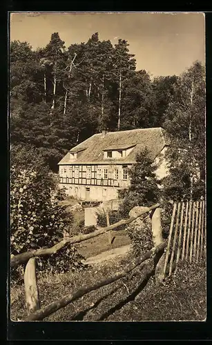 AK Gühlen-Glienicke, Gaststätte und Fremdenheim Boltenmühle in der Ruppiner Schweiz