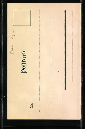 AK Hannover, Spaziergänger an der Marktkirche