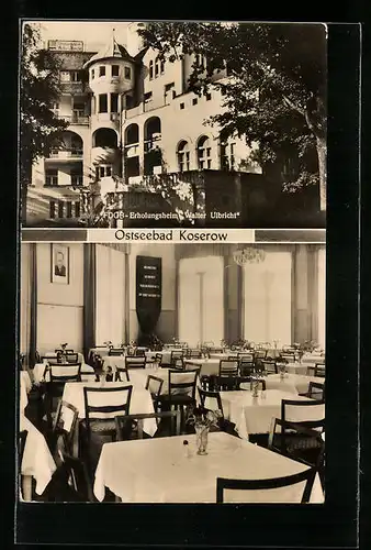 AK Koserow, FDGB-Erholungsheim Walter Ulbricht