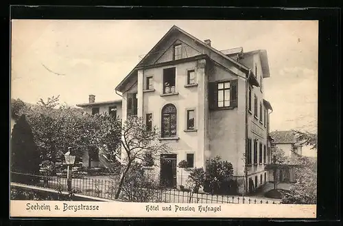 AK Seeheim a. d. B., Hotel und Pension Hufnagel