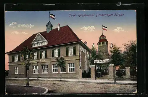AK Bredeney, Cafe-Restaurant Bredeneyer Krone von Gustav Schlesinger