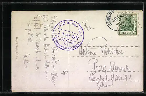 AK Turbinen Schnelldampfer Kaiser, Passagierschiff