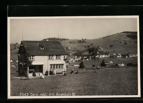 AK Gais, Ortsansicht mit Ruehüsli