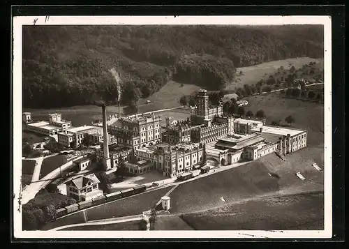 AK Rheinfelden, Brauerei Feldschlösschen aus der Vogelschau