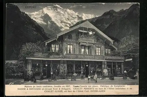 AK Interlaken, Chalet Suisse, en face de l`Hôtel Cerf