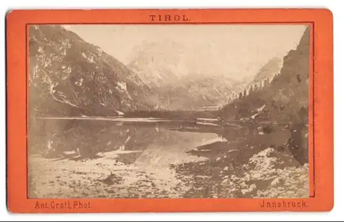 Fotografie Ant. Gratl, Innsbruck, Ansicht Misurina, Partie am Monte Christallo in Ampezzo